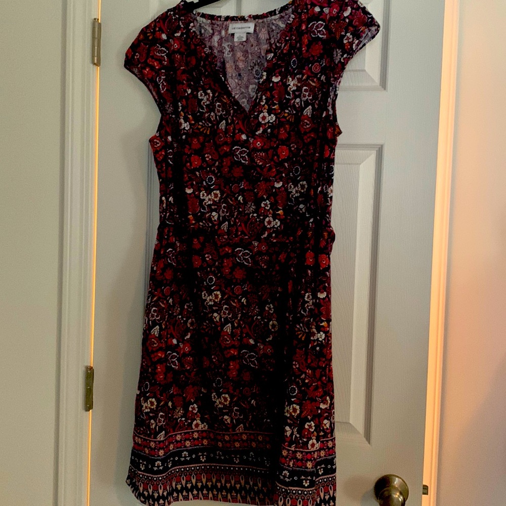 Liz Claiborne gently used dress size large.  It has pockets!!